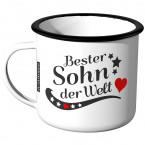 Emaille Tasse Bester Sohn der Welt 