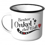 Emaille Tasse Bester Onkel der Welt 