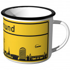 Emaille Tasse Ortschild Dortmund