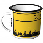 Emaille Tasse Ortschild Dortmund