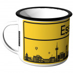 Emaille Tasse Ortschild Essen