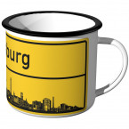 Emaille Tasse Ortschild Duisburg