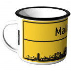 Emaille Tasse Ortschild Mallorca