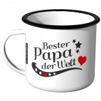 Emaille Tasse Bester Papa der Welt