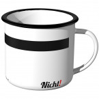 JUNIWORDS Emaille Tasse Endlich Ruhestand