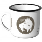 JUNIWORDS Emaille Tasse Sternzeichen - Stier