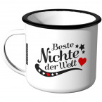 Emaille Tasse Beste Nichte der Welt