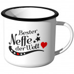 Emaille Tasse Bester Neffe der Welt