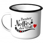 Emaille Tasse Bester Neffe der Welt