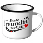 Emaille Tasse Beste Freundin der Welt