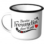 Emaille Tasse Beste Freundin der Welt