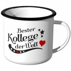 Emaille Tasse Bester Kollege der Welt