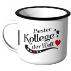 Emaille Tasse Bester Kollege der Welt