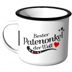 Emaille Tasse Bester Patenonkel der Welt