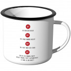 Emaille Tasse Boss Regeln