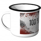 JUNIWORDS Emaille Tasse 100% Biker