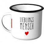 Emaille Tasse Lieblingsmensch