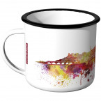 Emaille Tasse Skyline Heidelberg