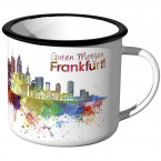 Emaille Tasse Skyline Frankfurt