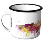 Emaille Tasse Skyline Bielefeld