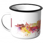 Emaille Tasse Skyline Nürnberg