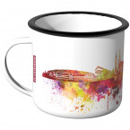 JUNIWORDS Emaille Tasse Skyline Gelsenkirchen