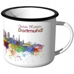 Emaille Tasse Skyline Dortmund