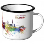 JUNIWORDS Emaille Tasse Skyline Münster