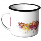 Emaille Tasse Skyline Bremen