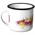 Emaille Tasse Skyline Köln