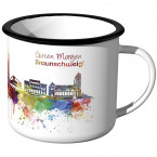 Emaille Tasse Skyline Braunschweig