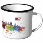 Emaille Tasse Skyline Ulm