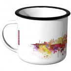 Emaille Tasse Skyline Ulm