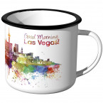 Emaille Tasse Skyline Las-Vegas