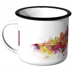 Emaille Tasse Skyline Dallas