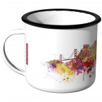 Emaille Tasse Skyline San-Francisco