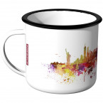 JUNIWORDS Emaille Tasse Skyline New York