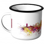 JUNIWORDS Emaille Tasse Skyline Mallorca