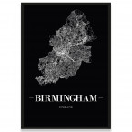 Birmingham gerahmtes Poster