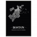 Boston mit Straßenplan