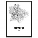 Poster Budapest Rahmen mit Bilderrahmen