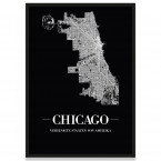 Poster Chicago Rahmen