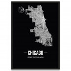 Poster Chicago Rahmen