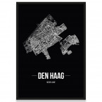Den Haag Bilderrahmen Poster Stadtplan