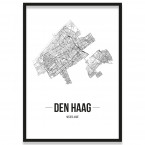 Poster Den Haag Straßennetz