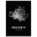 Stadtposter Dresden Bilderrahmen