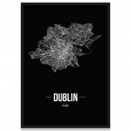 Stadtposter Dublin Rahmen