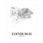 Poster Edinburgh mit Rahmen
