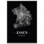 Poster Essen mit Rahmen