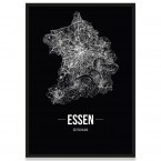 Poster Essen mit Rahmen
